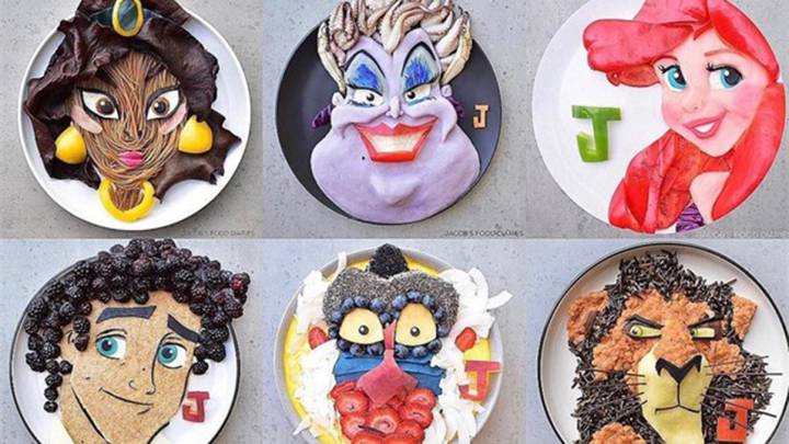 Una madre crea platos de comida con personajes de Disney y se vuelve viral