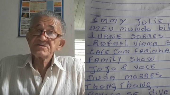 Abuelo youtuber enternece a todos al escribir el nombre de sus seguidores en un cuaderno