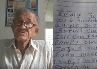 Abuelo youtuber enternece a todos al escribir el nombre de sus seguidores en un cuaderno