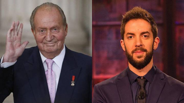 Juan Carlos I 'responde' a las dos clásicas preguntas de Broncano en este montaje