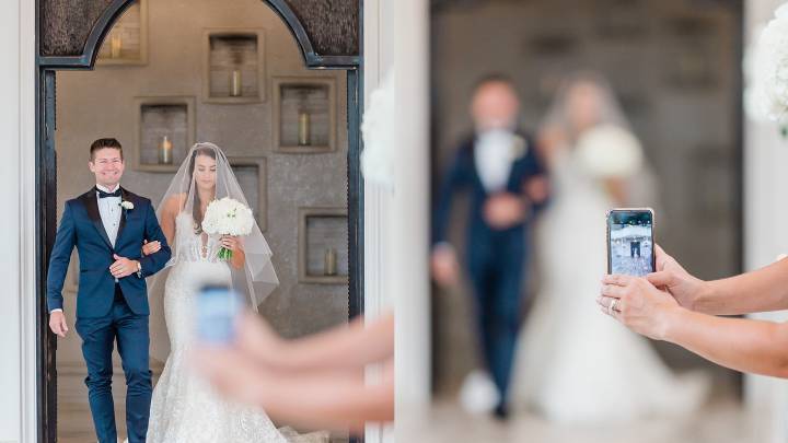 La imagen que demuestra que en las bodas ajenas es mejor no hacer fotos con el móvil