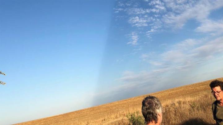 La imagen sin sentido del cielo de Huelva que se ha convertido en viral