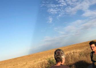 La imagen sin sentido del cielo de Huelva que se ha convertido en viral