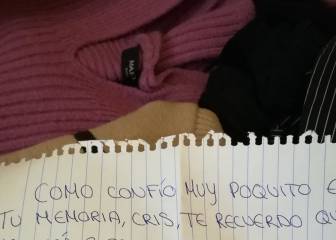 Tuitera se convierte en viral tras compartir una nota que encontró en su armario