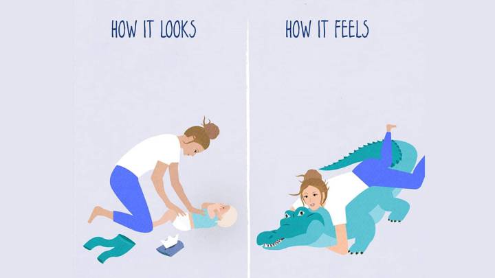 7 ilustraciones que demuestran lo complicado que es ser madre
