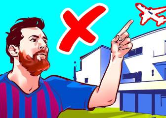 Why are aeroplanes banned from flying over Messi's house?