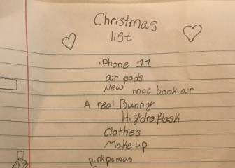 La carta “de lujo” de una niña de 10 años a Papá Noel