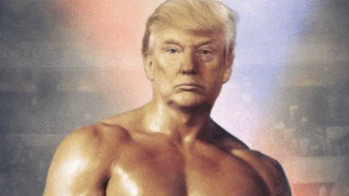 Twitter enloquece con este fotomontaje de Trump “a lo Rocky”