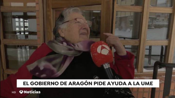 Angelines, la señora de un pueblo de Teruel que se ha hecho viral por lo que dijo en Antena 3