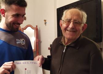 El dibujo viral de un nieto a su abuelo para que pueda ver el fútbol en televisión