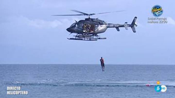 Este es el mejor salto de helicóptero de la historia de ‘Supervivientes’ según Twitter