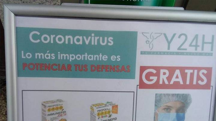 Las redes cargan contra esta farmacia por hacer negocio con el Coronavirus