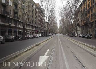 Así se ven las calles de Roma desiertas por la cuarentena