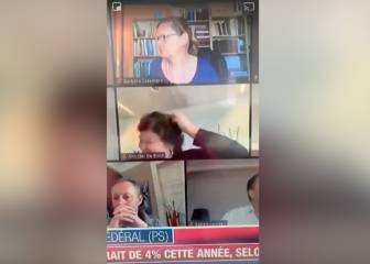 Belgian health minister forgets she's on camera in video conference