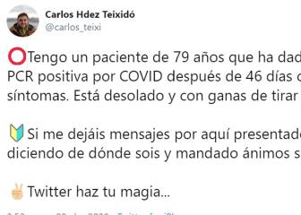 El mensaje de un médico que ha generado una ola de solidaridad en Twitter