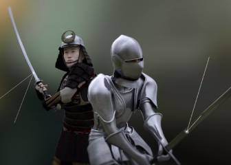 Una espada medieval vs. una katana: qué arma es más fuerte