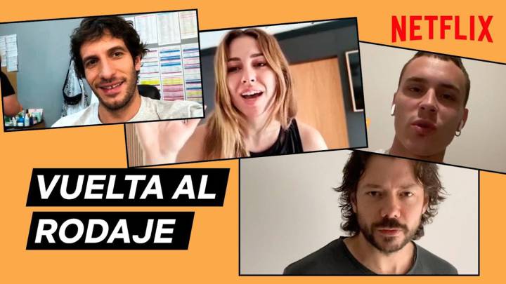 Los actores de Netflix se reúnen virtualmente para anunciar la vuelta a las grabaciones