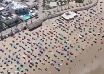 La playa gaditana que sirve de ejemplo en Reino Unido frente al coronavirus