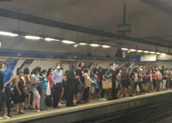 Indignación en redes por estas aglomeraciones captadas en el Metro de Madrid