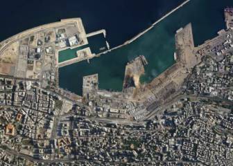 Así se ve la devastación de la explosión de Beirut desde el espacio