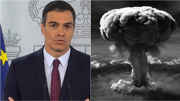 El error en la cuenta de Twitter de Pedro Sánchez al rememorar la bomba atómica de Hiroshima: mira la foto