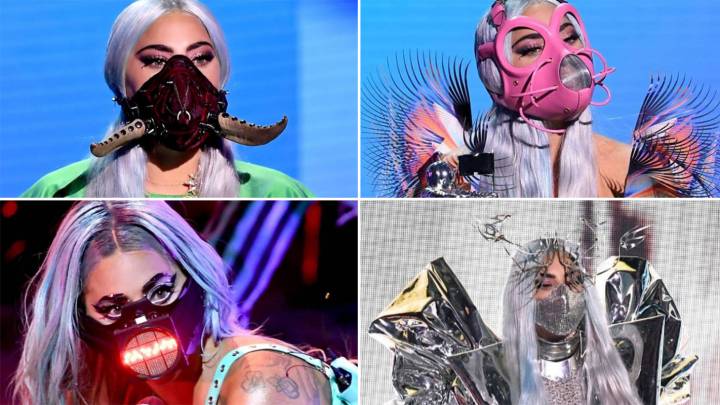 Lady Gaga arrasa con sus estrafalarias mascarillas en los premios VMA’s 2020