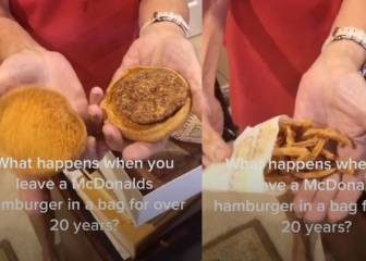 Una mujer guarda 24 años un menú de McDonald's: así está ahora