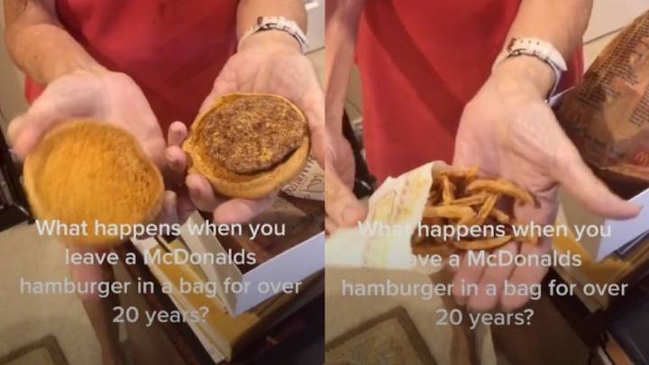 Una mujer guarda 24 años un menú de McDonald's: así está ahora