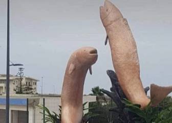 Retiran una estatua en Marruecos de unos peces porque 