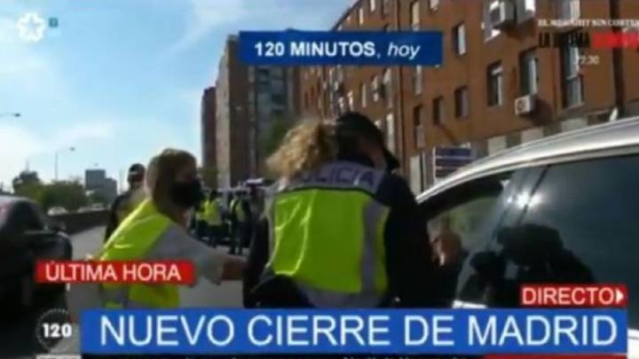 La Policía pilla en pleno directo a un madrileño intentado salir de viaje en plenas restricciones