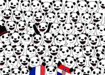 ¿Eres capaz de encontrar el balón de fútbol entre todos estos pandas?