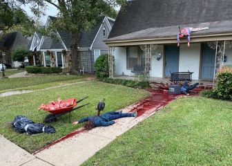 La Policía encuentra en una casa cuerpos y sangre... Era una decoración de Halloween