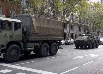Amenábar desata el pánico al llenar Madrid de tanques y vehículos militares