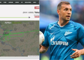 Un avión ruso dibuja un pene en apoyo a Dzyuba, futbolista pillado en un escándalo sexual
