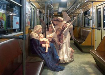 Este artista introduce a personajes de la pintura clásica en lugares del siglo XXI