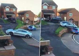 'Fail' al volante: La maniobra sin sentido de un Porsche hasta acabar encima de otro coche