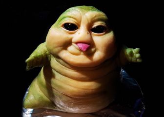 Este escultura de 'Baby Jabba' demuestra que no solo 'Baby Yoda' puede ser adorable