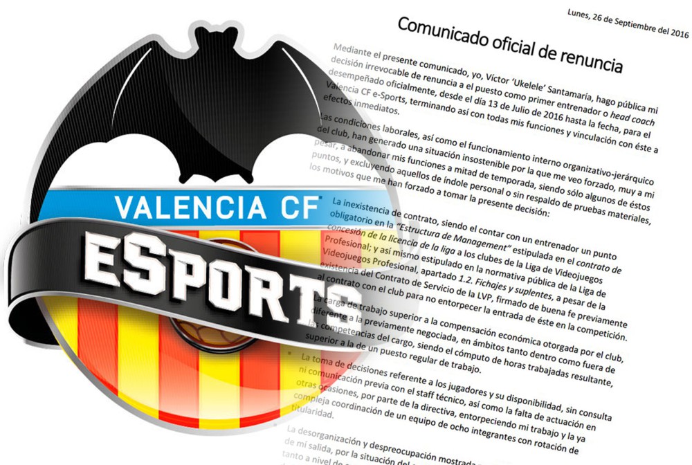 Valencia CF eSports: Sobre las declaraciones de Ukelele