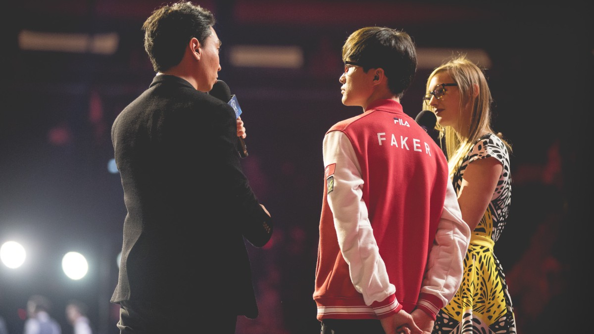 ROX Tigers versus SK Telecom T1 at the 2016 World Championship - Semifinals at Madison Square Garden in New York City, New York, USA on 21 October 2016.