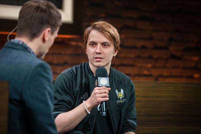 Neo, owner of Team Vitality, during the interview after the series against Giants Gaming