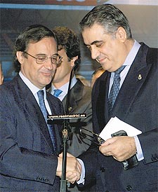 Florentino Pérez y Sanz debaten en El Larguero