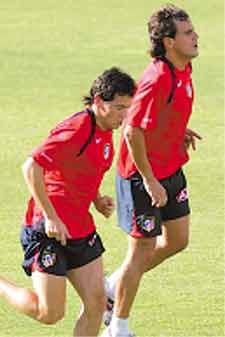 García Calvo y Galletti se entrenaron aparte del resto