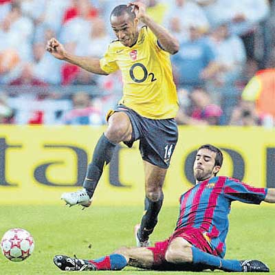 Henry llega al Camp Nou para cuatro temporadas