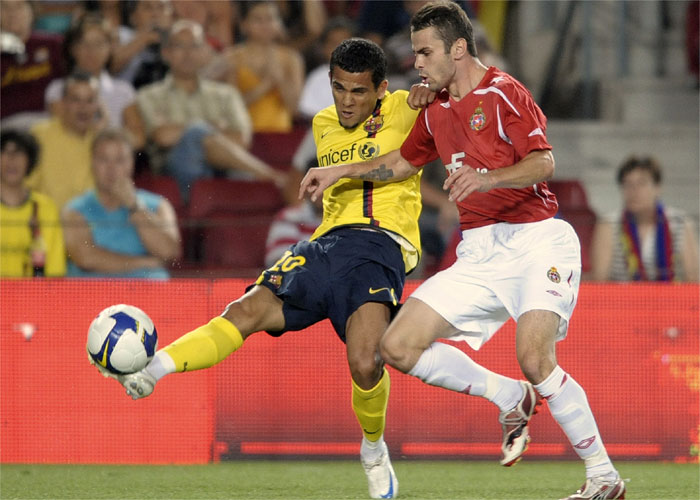 Alves podrá jugar ante el Numancia gracias a la amnistía de la RFEF