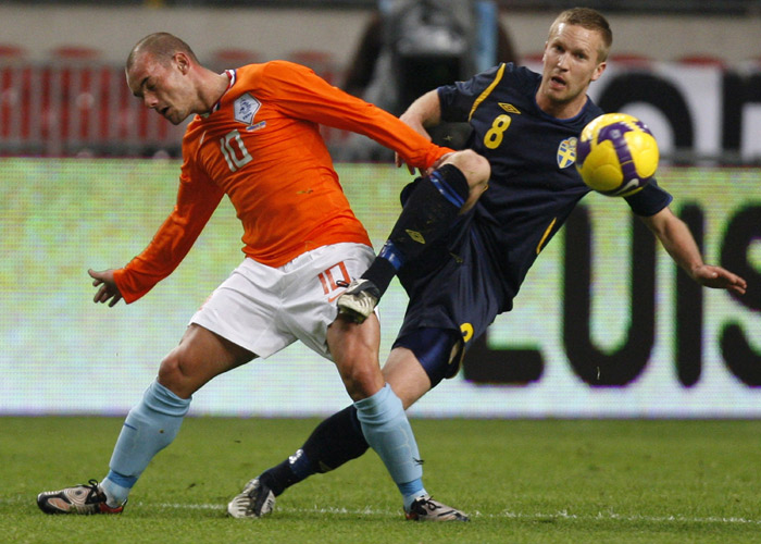 Sneijder: "Ante Suecia, Van der Vaart y yo demostramos que podemos jugar juntos"