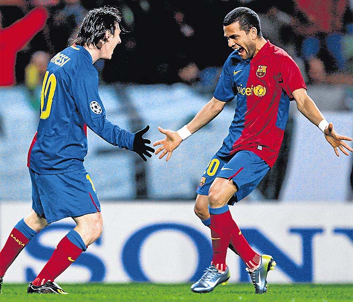 Alves y Messi forman la banda derecha más letal