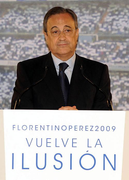 Florentino Pérez, nuevo presidente del Real Madrid