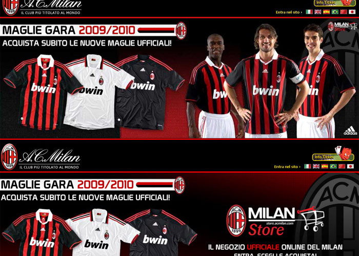 El Milán quita a Kaká de la portada de su web