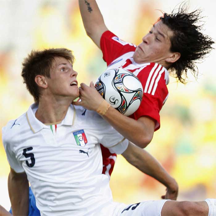 Paraguay no tuvo suerte frente a Italia en su debut