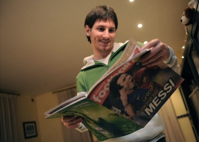 Messi: velocidad, desequilibrio y gol en un chico ''de oro''